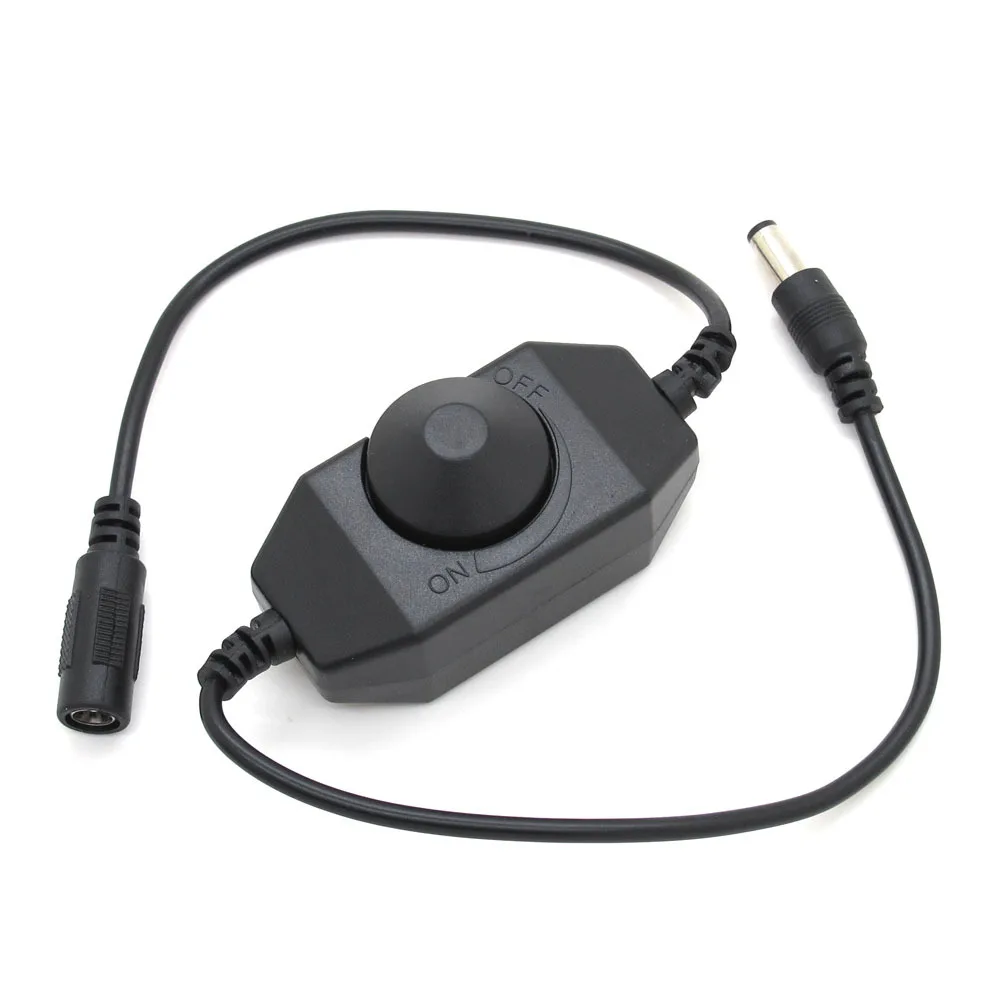 

Anblub Led Dimmer Switch Brightness Adjust Controller For 3528 5050 5730 5630 Single Color Strip Light Dc 12v 24v Black/white
