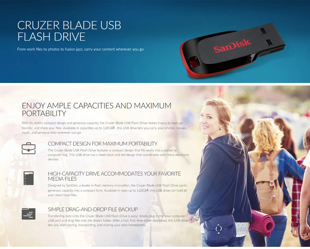 SanDisk CZ50 USB флеш-накопитель 128 ГБ/64 Гб/32 ГБ/16 ГБ флеш-накопитель Флешка флеш-диск USB 2,0 карта памяти usb диск USB флеш-накопитель