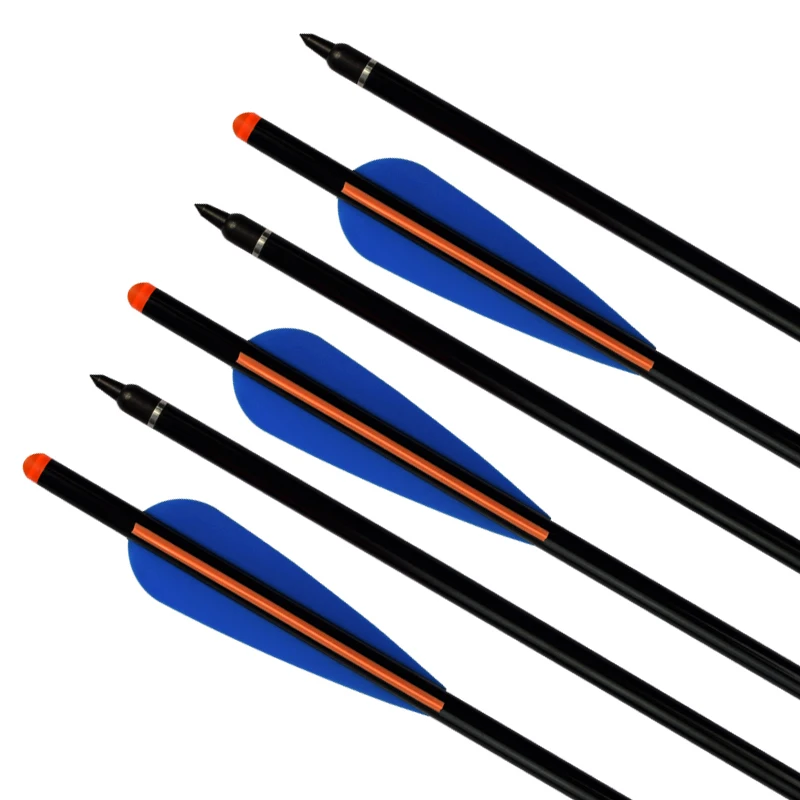 Carbon Crossbow Bolts Hunting Arrows 125 Grain Screw Point Moon Nocks 12 pcs