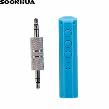 Soonhua мини Беспроводной Bluetooth приемник автомобиля Handfree 3.5 мм Беспроводной авто AUX аудио адаптер с микрофоном для автомобильных магнитол телефон mp3