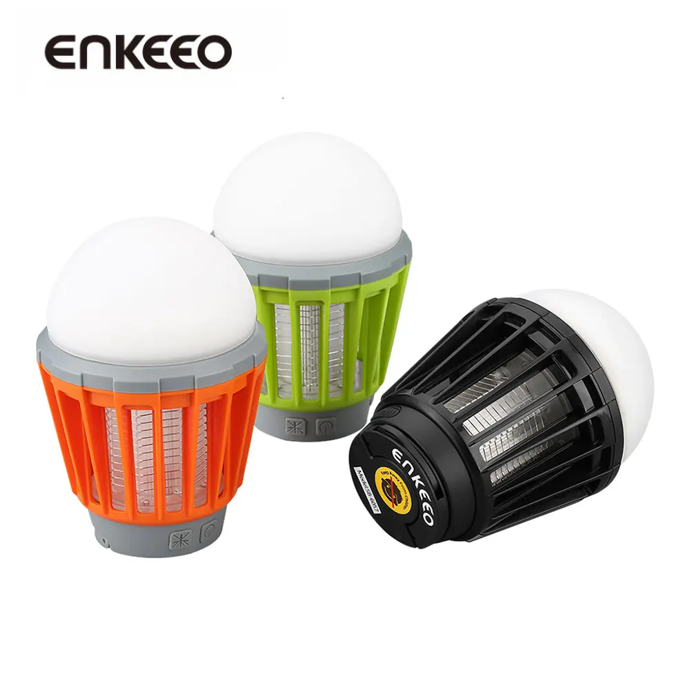 Enkeeo Mosquito Zapper Lantern LED Light Mosquito Killer Waterproof Bug