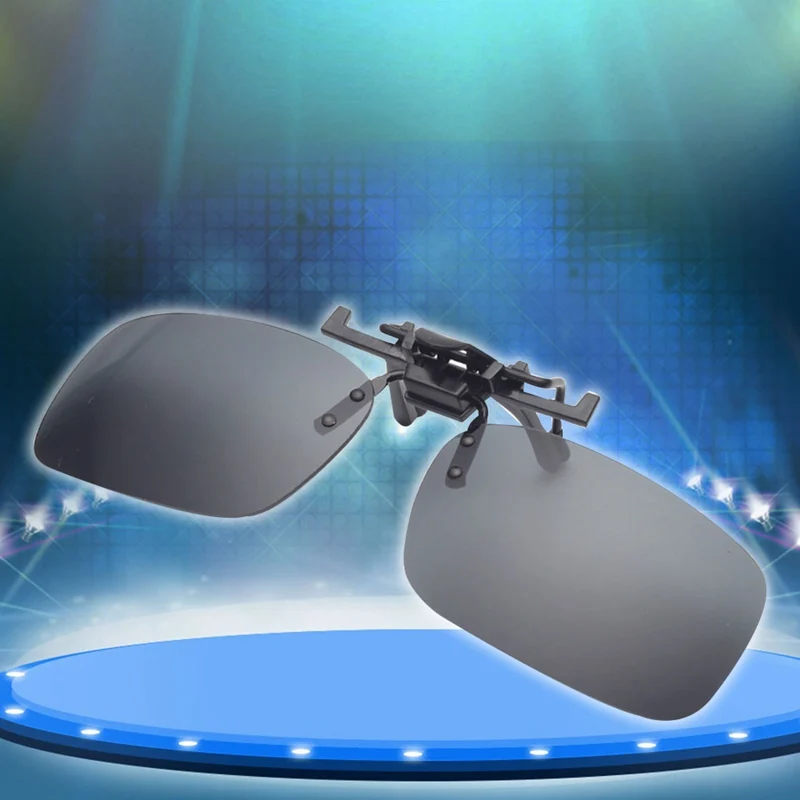 Clip On Sunglasses Driving Night Vision Lens Sun Glasses Male Anti-UVA For Men Women With Case & Glasses Cloth