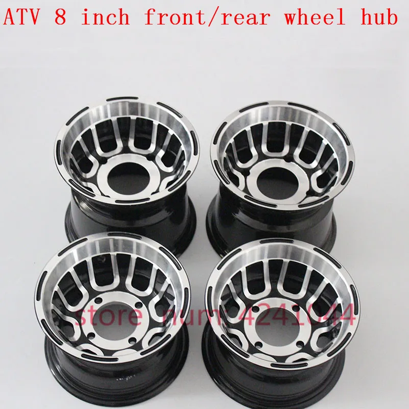 

ATV accessories front and rear wheel hub 8 inch go-kart off-road 4 wheel aluminum rims for 19 /20 /21x7.00-8 18 /20x9.50-8 tyre