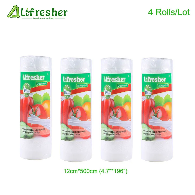Lifresher 3 рулона/партия вакуумные пакеты для пищевых продуктов хранения упаковка