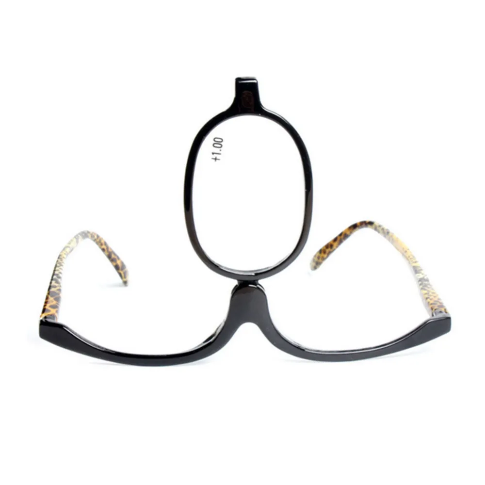 Readers Magnifying Makeup Glasses Eye Make Up Spectacles Flip Down Lens