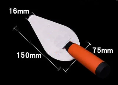 1 шт. измерительный шпатель с квадратной окантовкой с резиновой ручкой для ручных инструментов промышленного класса шпатель для кирпичной кладки