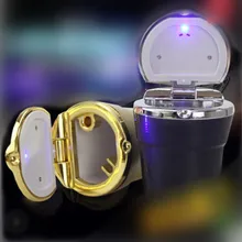 Авто-Стайлинг пепельница для сигарет с светодиодный чехол для Ford Focus Fusion эскорт Kuga Ecosport Fiesta Сокол Mondeo Телец EVEREST