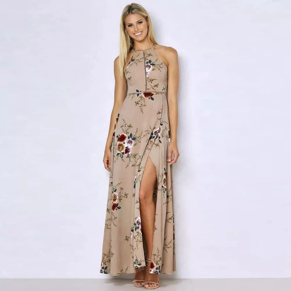 Robe de plage femme ete Соблазнительные подтяжки женские летние Boho Длинные Макси Вечерние пляжные платья tenue de plage sukienka