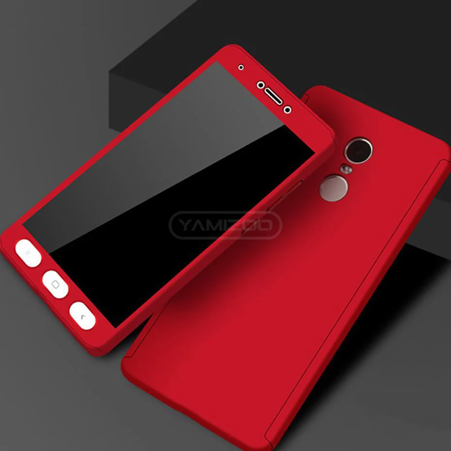 YAMIZOO For Xiaomi Redmi 4x Note 4 Global Case For Xiaomi Redmi 4x Note 4 Case 360 Full Protective Hard Phone Case Glass Coque   (1)