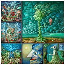 3D DIY Diamond Embroidery Cartoon Full 5D Painting Fairy Tale Story Diamonds Mosaic Rhinestone Cross Stitch, Needlework