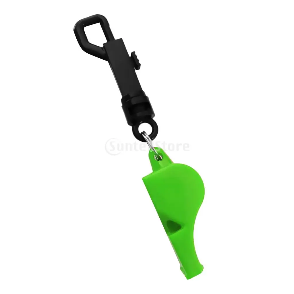 Emergency Survival Scuba Diving Safety Whistle for Boating Kayaking Hiking with Belt Clip-Choose Colors