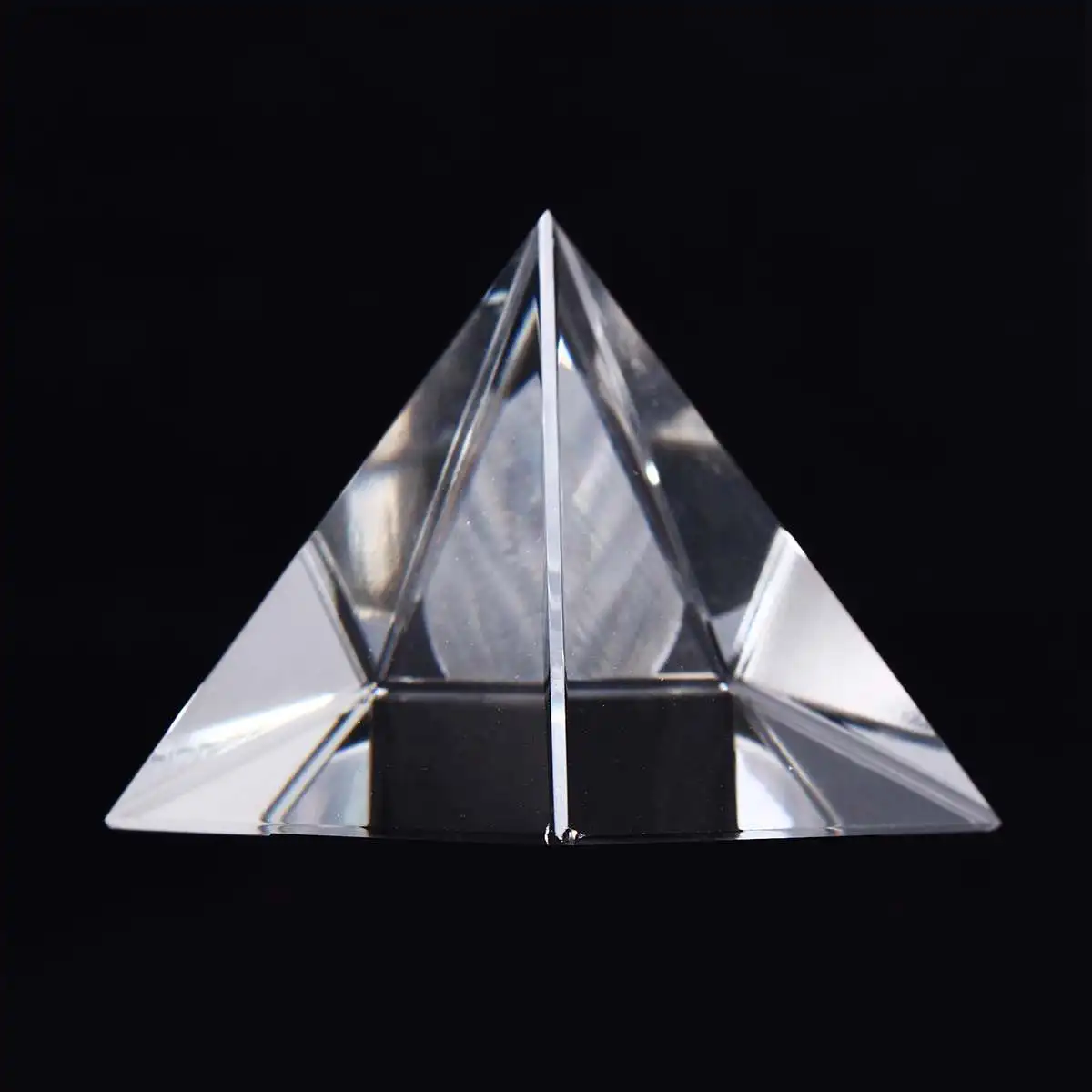Треугольная 100 мм прозрачная оптическая стеклянная призма Пирамида кристаллическая исцеляющая Призма научная оптика обучающий светильник спектральный материал инструменты