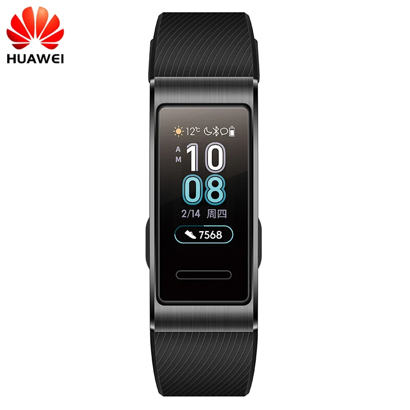 Смарт браслет Huawei Band 3 Pro водонепроницаемый фитнес трекер с Bluetooth и сенсорным