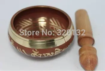 

Nepalese Old TIBETAN SINGING BOWL Tibet Chinese Old Copper Singing Buddha Bowl 80mm Diameter Wholesale 2pcs bronze Bowls