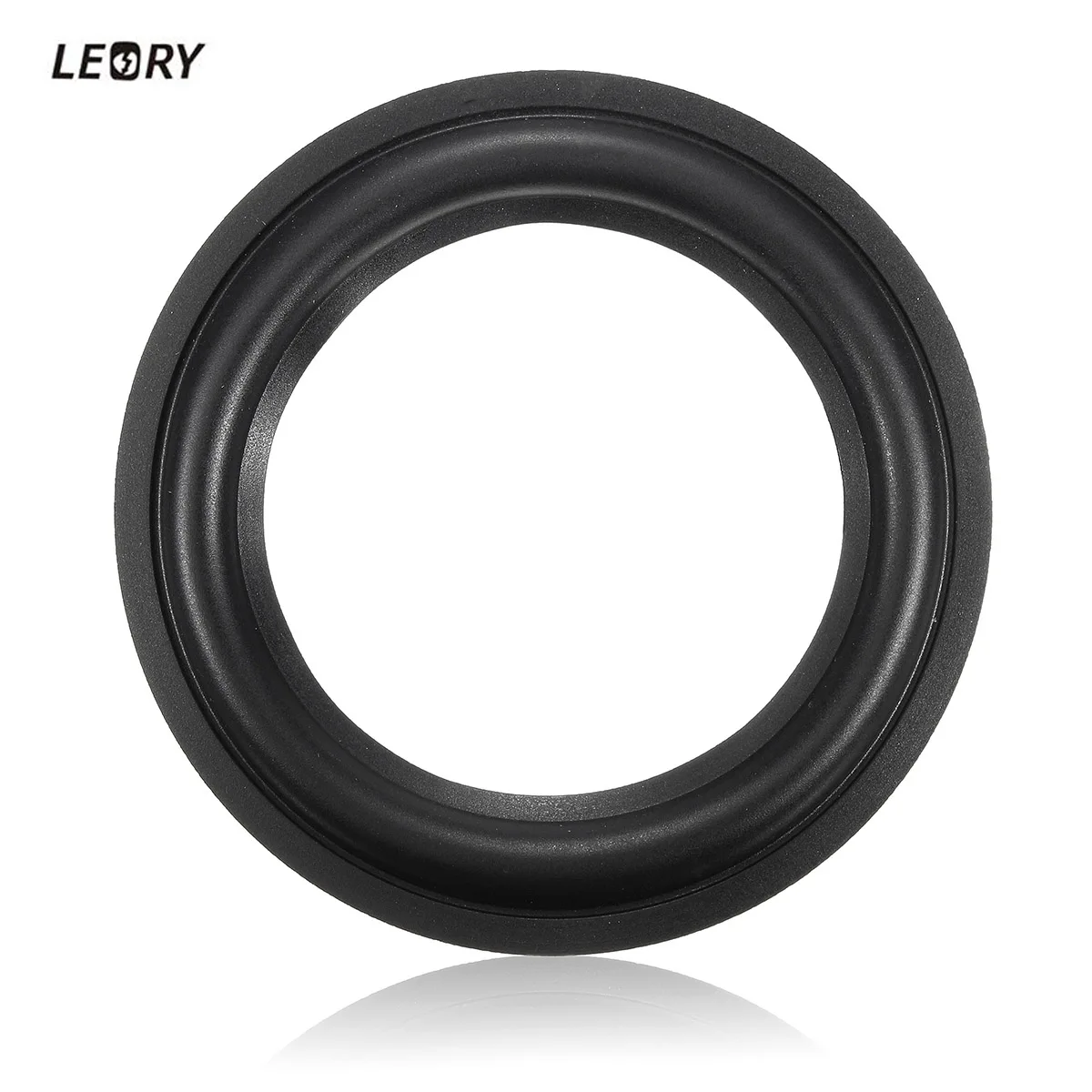 

LEORY 2pcs 5inch 125mm Black Soft Speaker Rubber Edge Surrounds Horn Speaker Circle Ring Repair Kit For Bass