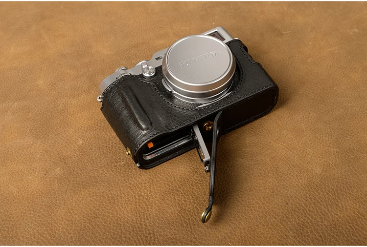 Чехол для Камеры AYdgcam из натуральной кожи ручной работы Винтажный чехол Fujifilm X100F