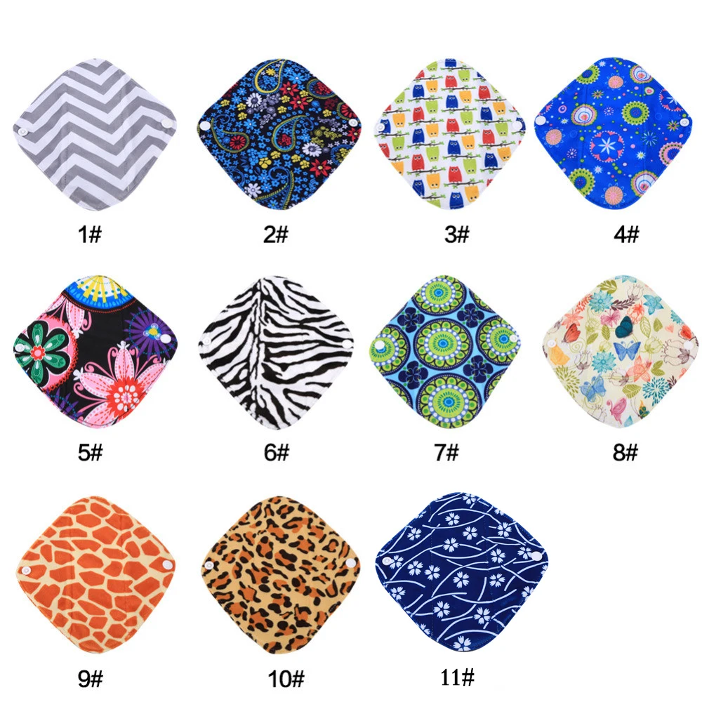 20-x-18cm-Women-Feminine-Hygiene-Sanitary-Pad-Reusable-Washable-Panty-Liner-Bamboo-Cloth-Mama-Menstrual