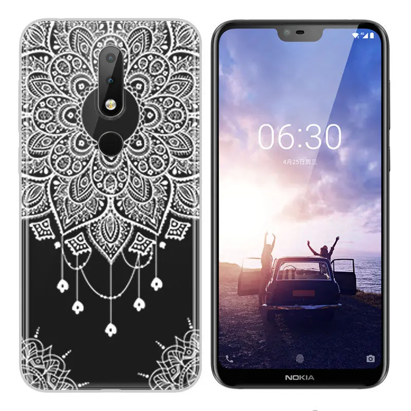 Arvin Silicone Fundas for Nokia X6 2018 Soft TPU Nokia 2 3 5 6 7 8 9 Cover Painted Phone Case for Nokia 3.1 6.1 Smart Back Cover (8)