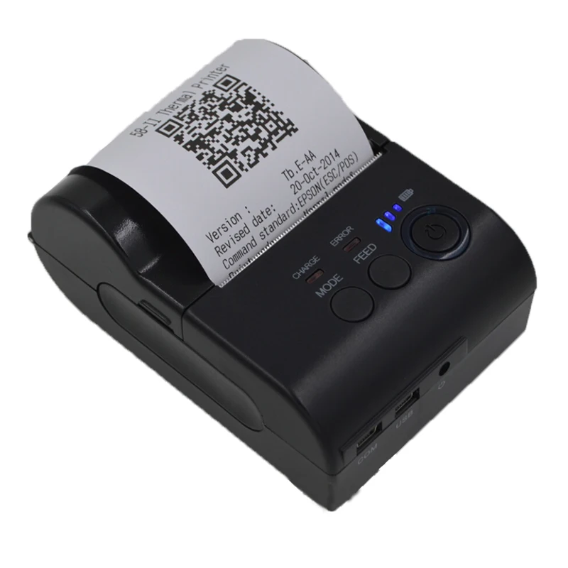 طابعة حرارية 58 ملليمتر pos بلوتوث 4.0 استلام الباركود الحرارية طابعة تذكرة آلة ل ios الروبوت ويندوز