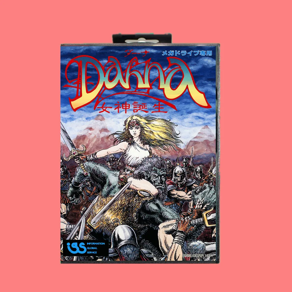 Dahna mega mitanjou 16 бит MD игровая карта включает розничную коробку для sega Genesis& Mega Drive