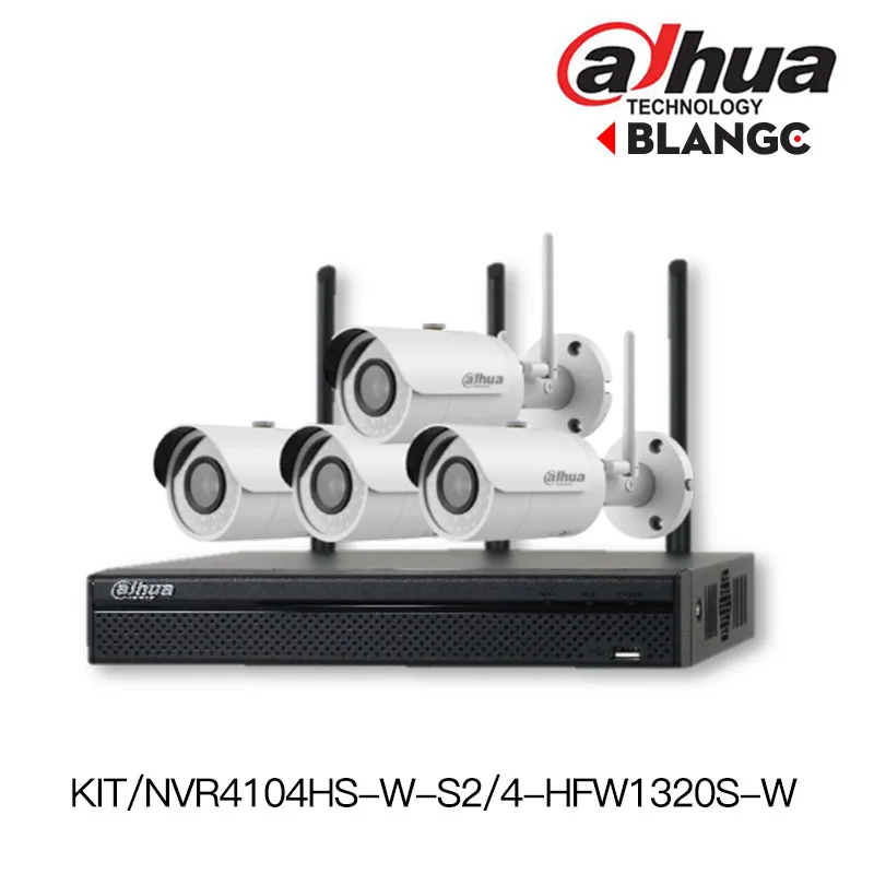 

Dahua 1080P wifi NVR Kit wireless IP Camera Kit NVR4104HS-W-S2 outdoor wireless Camera IPC-HFW1320S-W P2P Surveillance System