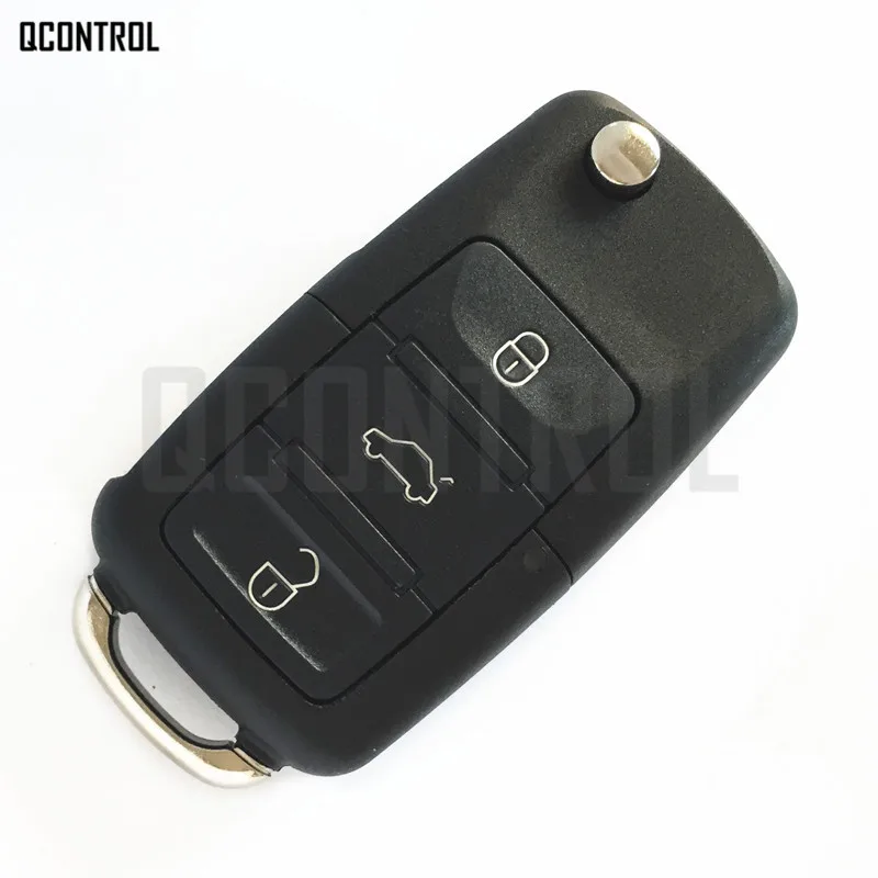 QCONTROL Автомобильный Дистанционный Ключ DIY для VW/VOLKSWAGEN CADDY/EOS/GOLF/JETTA/SIROCCO/TIGUAN/TOURAN 1K0959753G/5FA009263-10