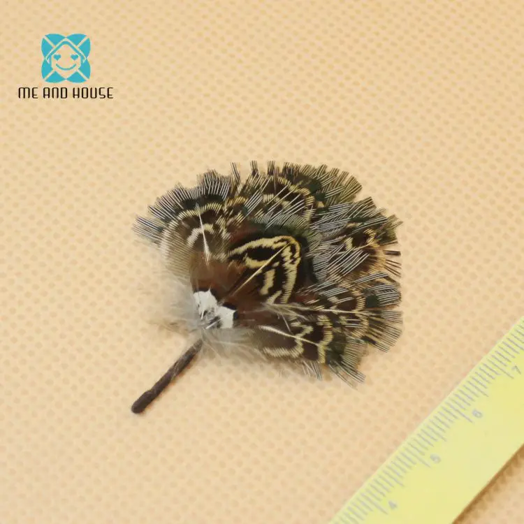 

1/12 Doll house Miniature Handcrafted Peacock Traditional Mini Chinese Feather Fan