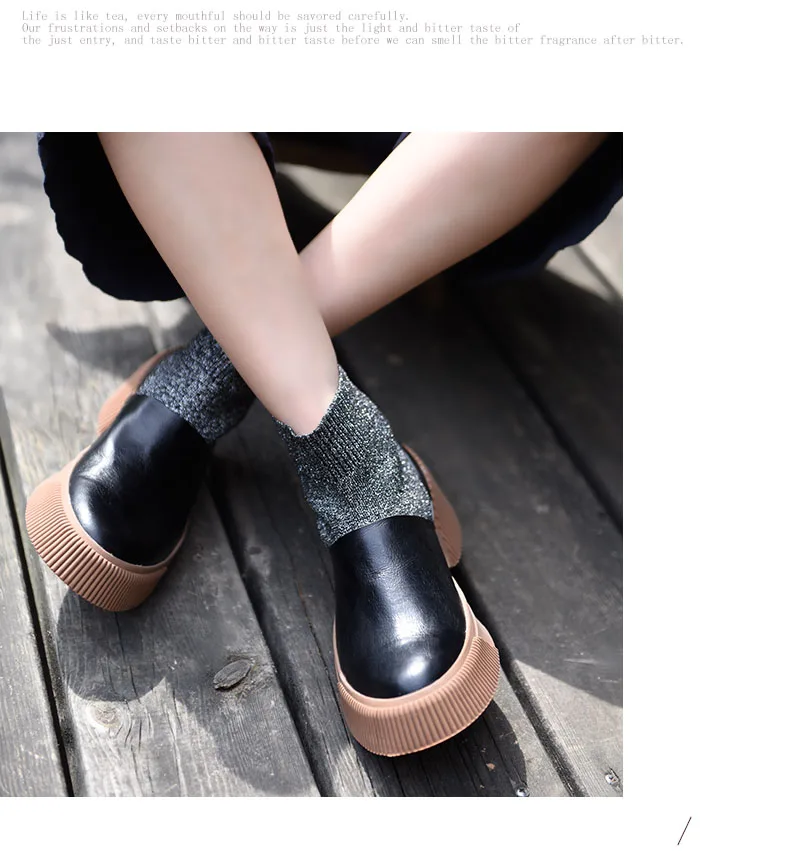 Artmu; оригинальные эластичные Ботинки martin в британском стиле; Новинка года; женские ботинки ручной работы из натуральной кожи на плоской подошве; ботильоны; 8057-5
