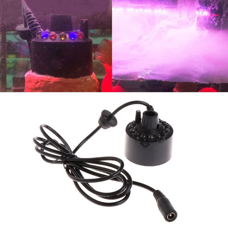 

Dropship 12 LED light Ultrasonic Mist Maker Fogger Water Fountain Pond Indoor Outdoor New