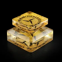 Автомобильный освежитель воздуха, автомобильный флакон для духов, сиденье лучшего класса, Кристальный Автомобильный логотип, креативный Dec, емкость 15 мл, размер 80*80*6 мм