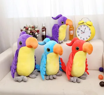 

45cm Free Shipping Cute Parrot Plush Toys Children Boys Girls Dolls Birthday Gift