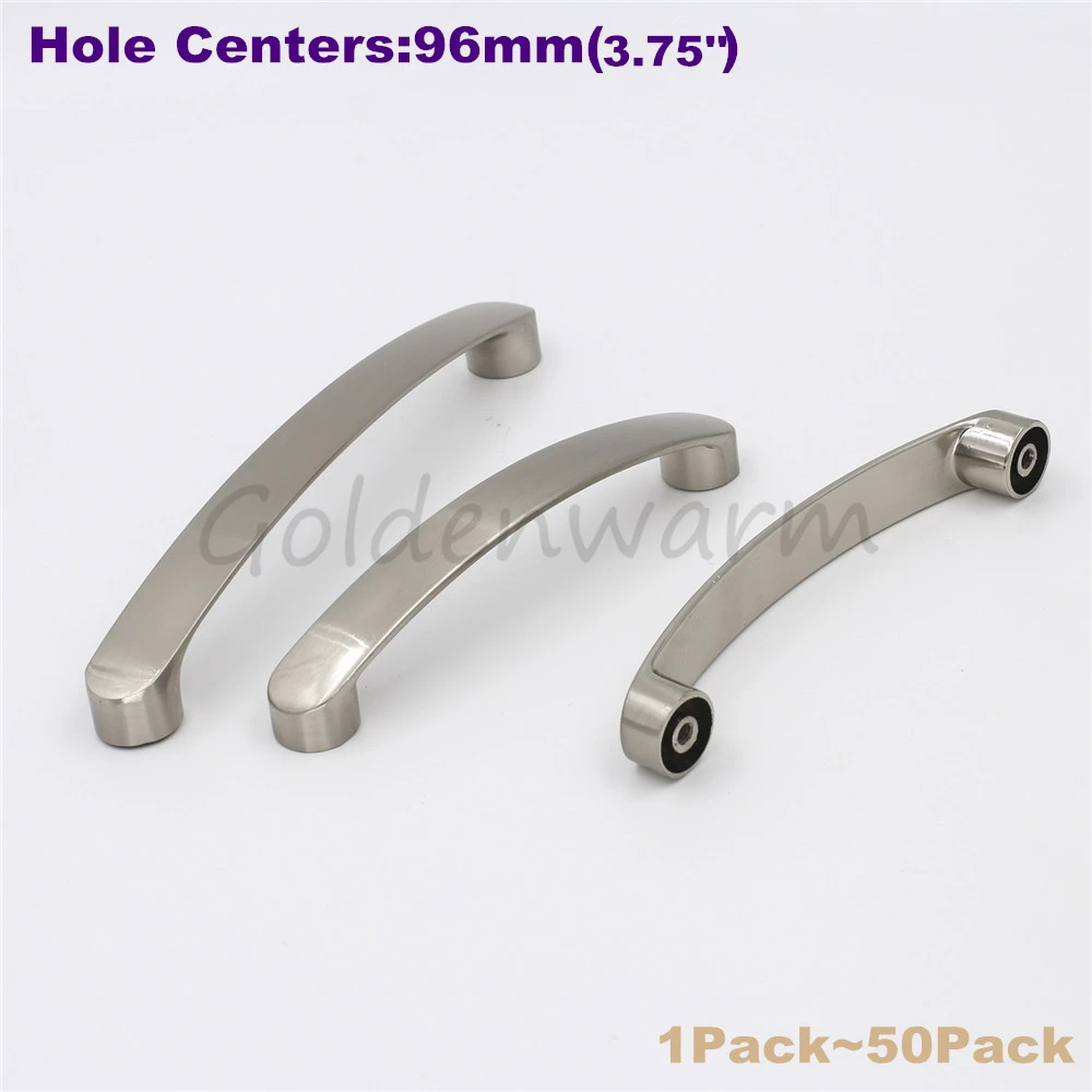 96mm Brushed Satin Nickel Kitchen Cabinet Handle Furniture Hardware Drawer Knob Zinc Alloy Cupboard Wardrobe Pull Ls149snb96 Drawer Knobs Cabinet Handleskitchen Cabinet Handles Aliexpress