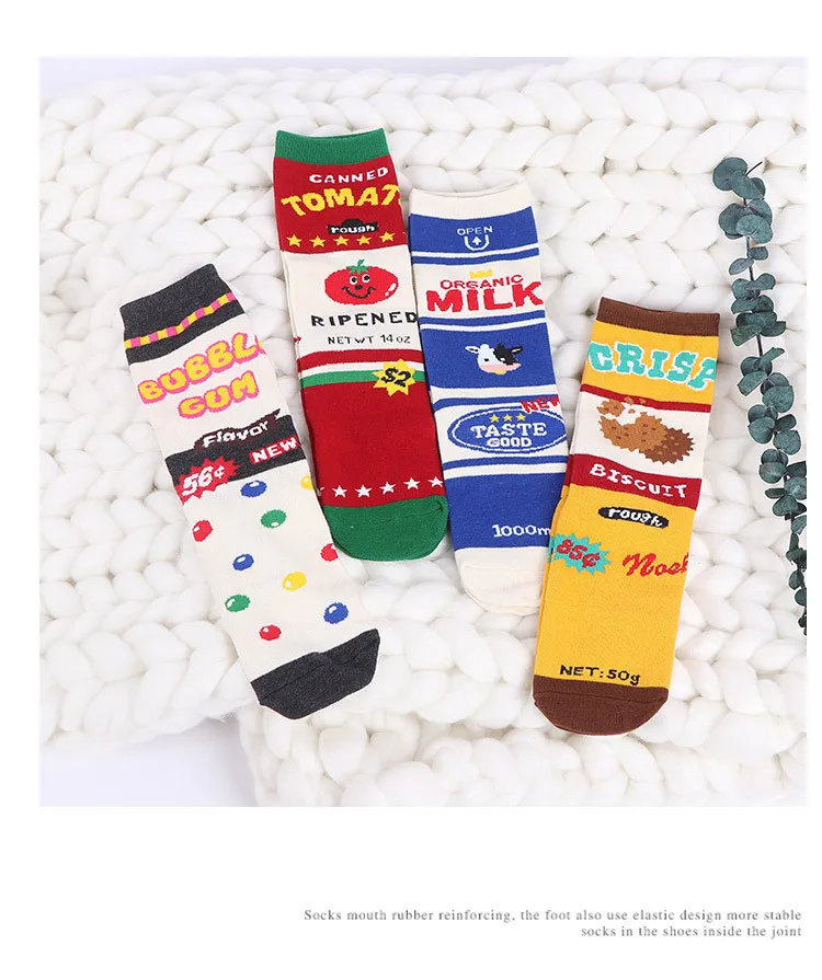 Jeseca/Лидер продаж года; корейская мода; женские винтажные уличные носки в стиле Харадзюку; теплые носки для девочек в японском стиле; сезон осень-зима