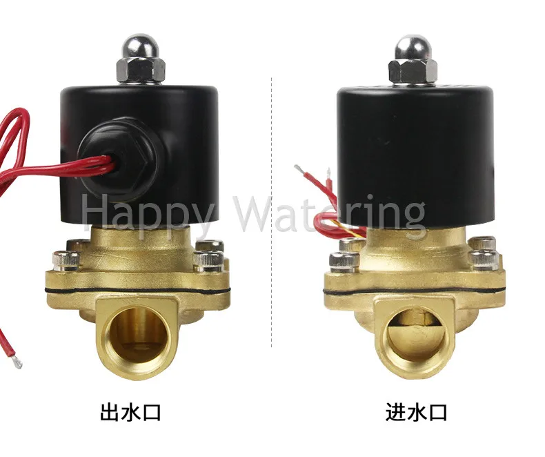 DC24V 1/" bsp латунный нормально закрытый Электрический электромагнитный клапан водяной воздушный масляный