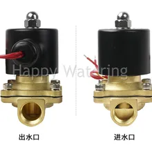 DC24V 1/" bsp латунный нормально закрытый Электрический электромагнитный клапан водяной воздушный масляный