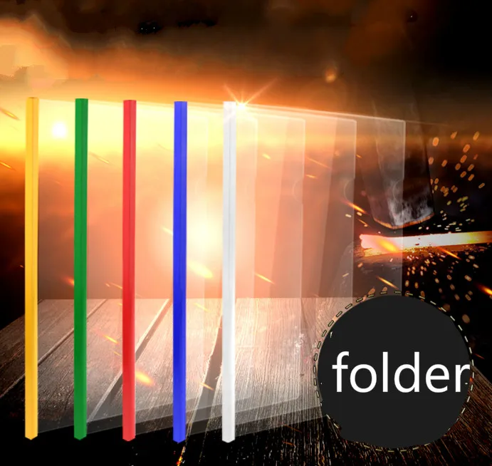 us 13 83 30 off 10pcs lot a4 office presentation slide clip folder 14c multi color plastic folder report cover spine bar school document file in presentation cover