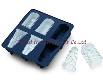 

Free Shipping 250pcs/lot Doctor who Ice Cube Doctor who Tardis Ice Cube Companion Ice Cube Silicone Tray - in stock