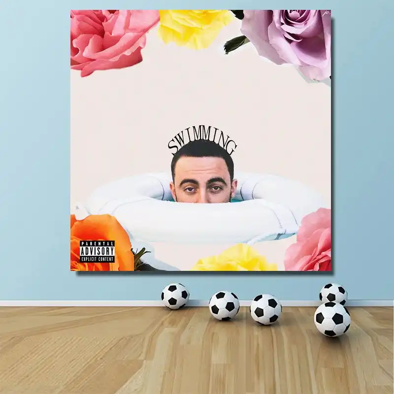 Mac Miller Swimming Music Album Cover Poster Print On Canvas Wall