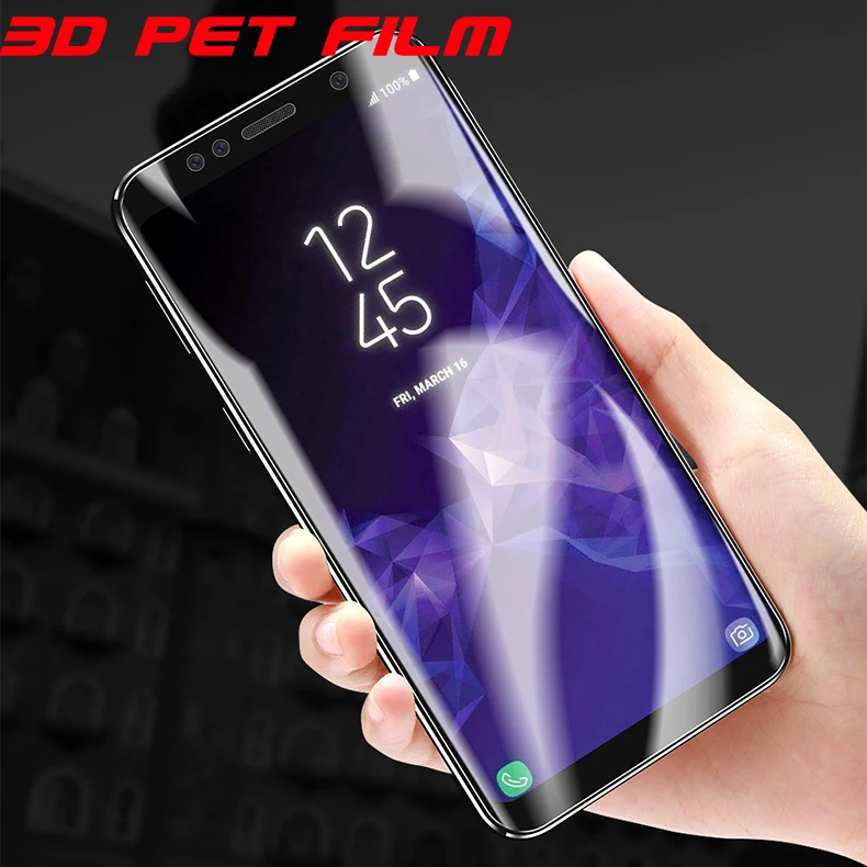 

3D Nano Film For Samsung Galaxy S8 S9 S10 Plus Note 9 8 S7 S6 Edge Protective Film (Not Glass) Curved Soft PET Screen Protector