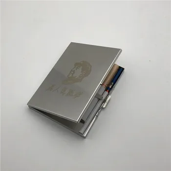 

Chairman Mao Stainless Steel Cigarette Case Ultra Thin Metal Universal Cigarette Box Wire Drawing Process Cigarette Holders Box