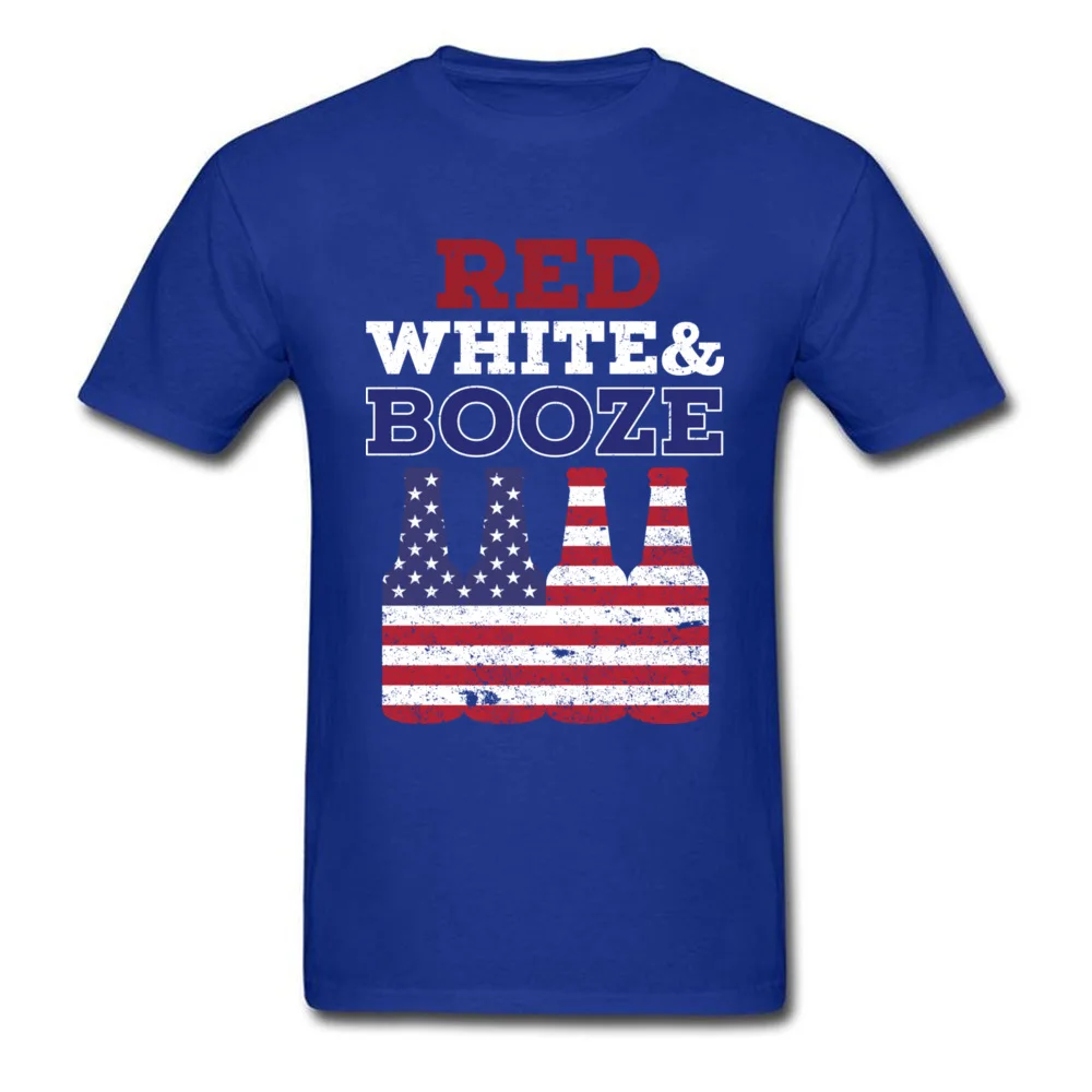 Red White And Booze  Drinking 4th of July Gift_blue