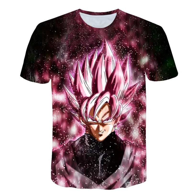 2019 Новая мужская футболка (BZPOVB) топы Мужская серия Dragon Ball с принтом коротким