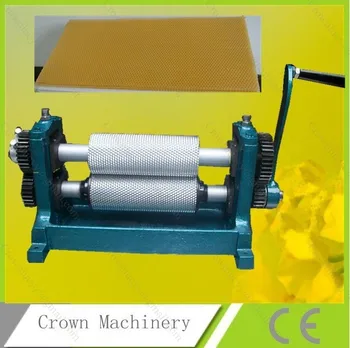 

86*195mm Manual Beeswax Comb Edge Cutting Embossing Roller Machine