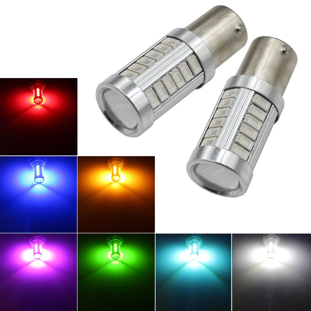 2 шт. Kammuri 1156 BA15S P21W 33 5630 SMD светодиодный задний фонарь для автомобиля стоп