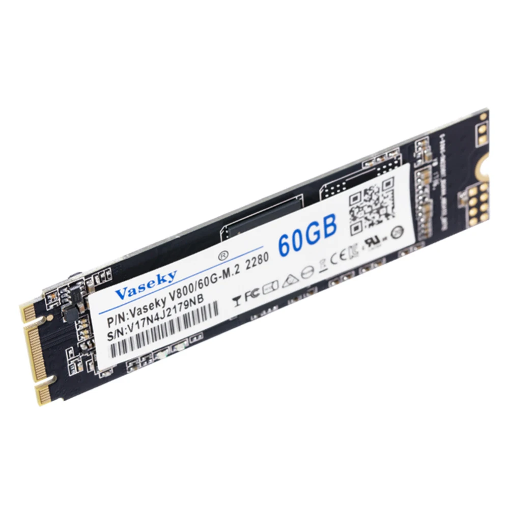 Vaseky M.2 2280 SATA SSD 60 Гб 128 ГБ 256 ГБ 480 ГБ Внутренний твердотельный накопитель для настольных ПК