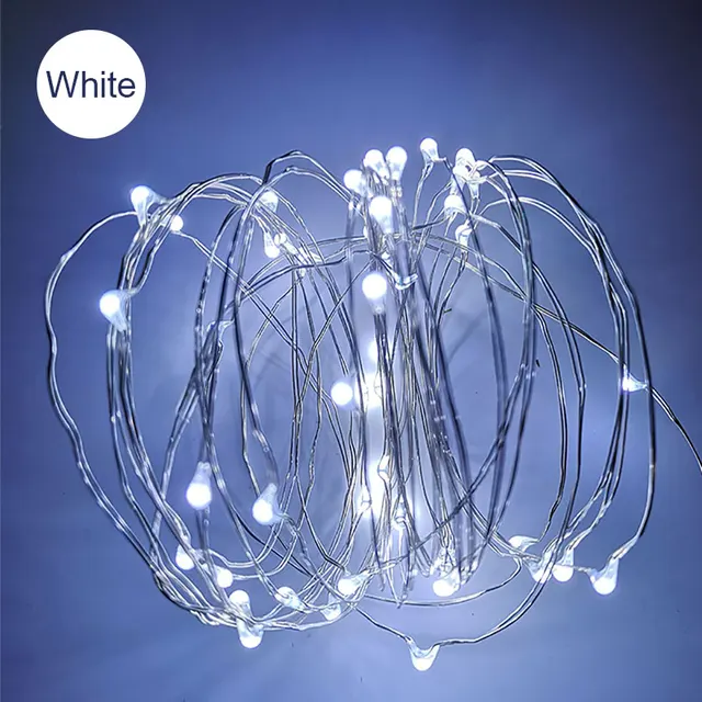 Silver Wire LED String Lamp Fairy lights Christmas Garland Waterproof 1