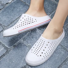 Сандалии; Мужская обувь с перфорацией; резиновые сабо для мужчин и женщин; Белая обувь унисекс; обувь для пар; летние пляжные шлепанцы; Cholas Hombre