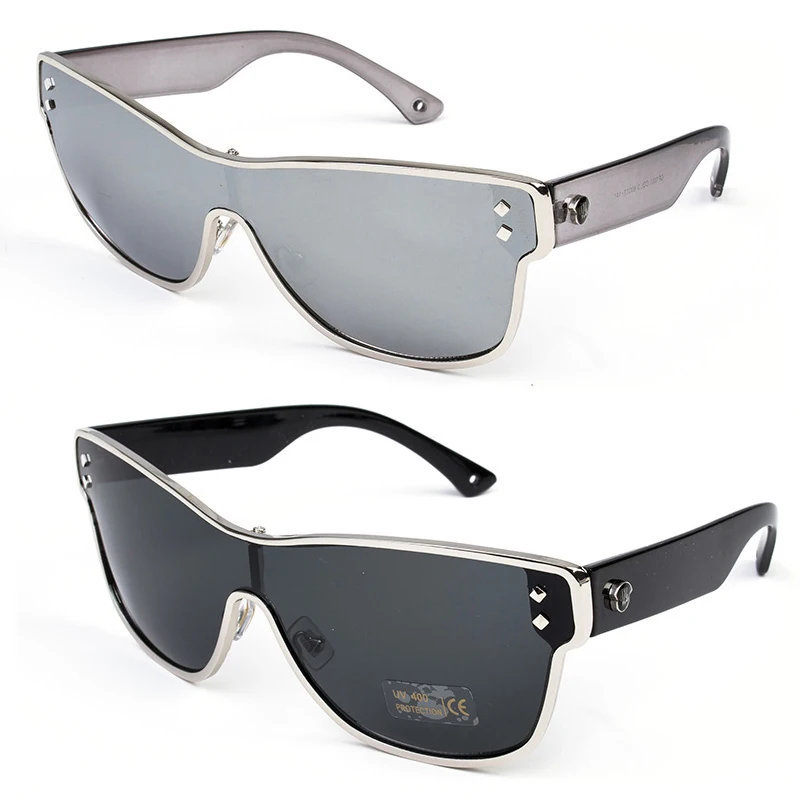 The new conjoined lens colour of individual character vogue sunglasses