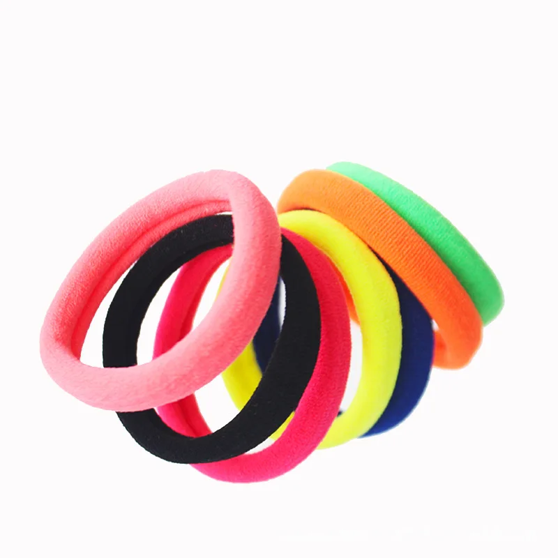 

Fashion Women 100 Pcs Colorful Child Kids Hair Holders Cute Rubber Hair Band Elastics Accessories Girl Hair Band Rubber Band