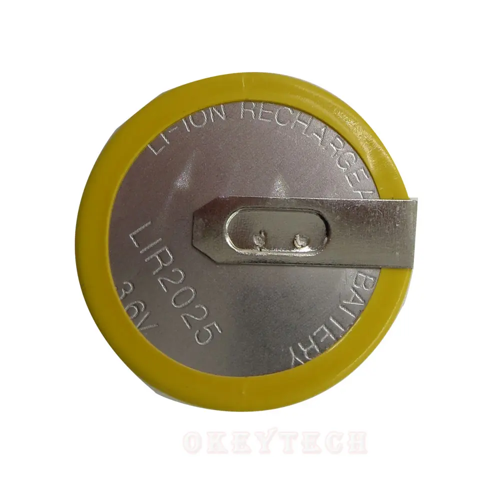OKEYTECH 5PCS/LOT 3.6V LIR2025 RECHARGEABLE BATTERY FIT FOR BMW 3 5 SERIES E46 E39 REMOTE CAR KEY COVER FOB SHELL CASE BATTERY
